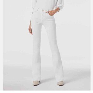 Frame Le High Flare White Denim Jeans Classic Stretch Comfort Size 29 Women's